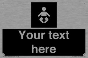 Custom information: black panel baby change